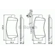Комплект гальмівних колодок (задніх) Renault Master/Opel Movano 10- (однокатк.)