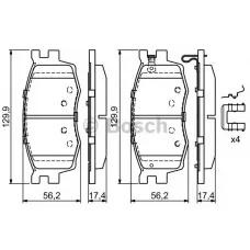 Колодки гальмівні (передні) Kia Rio II 05-/Hyundai i20 08-15/Accent 05-10 (з аксесуарами)