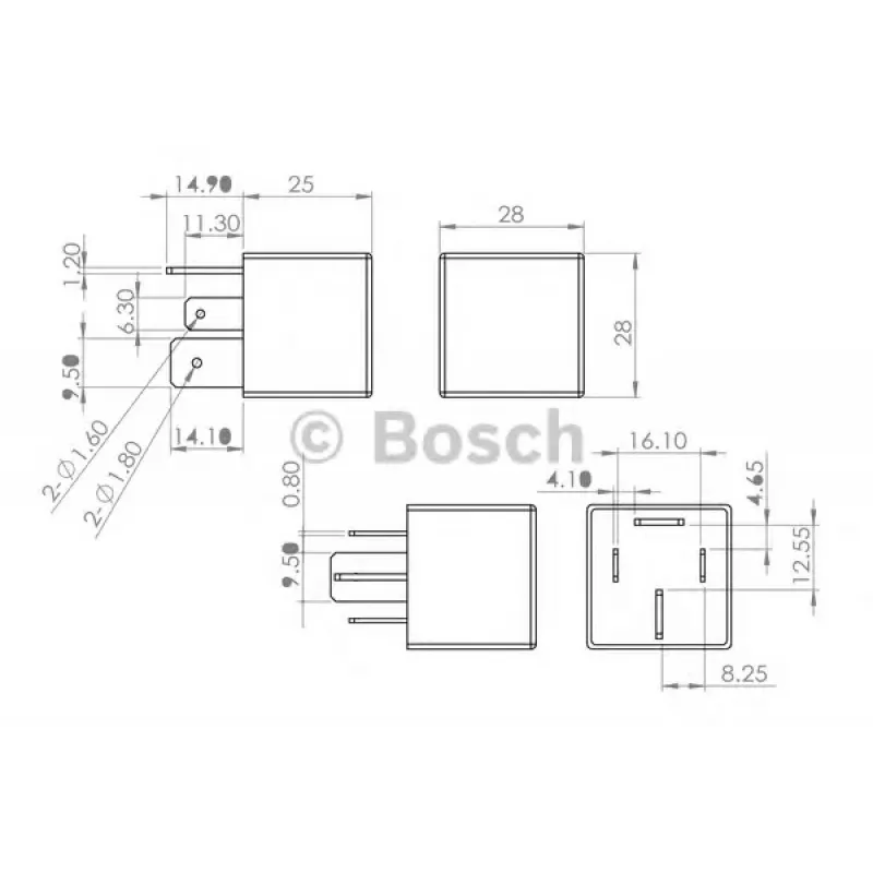 Реле обігрівача скла Hyundai Tucson/i40/Santa Fe 01- (12V)