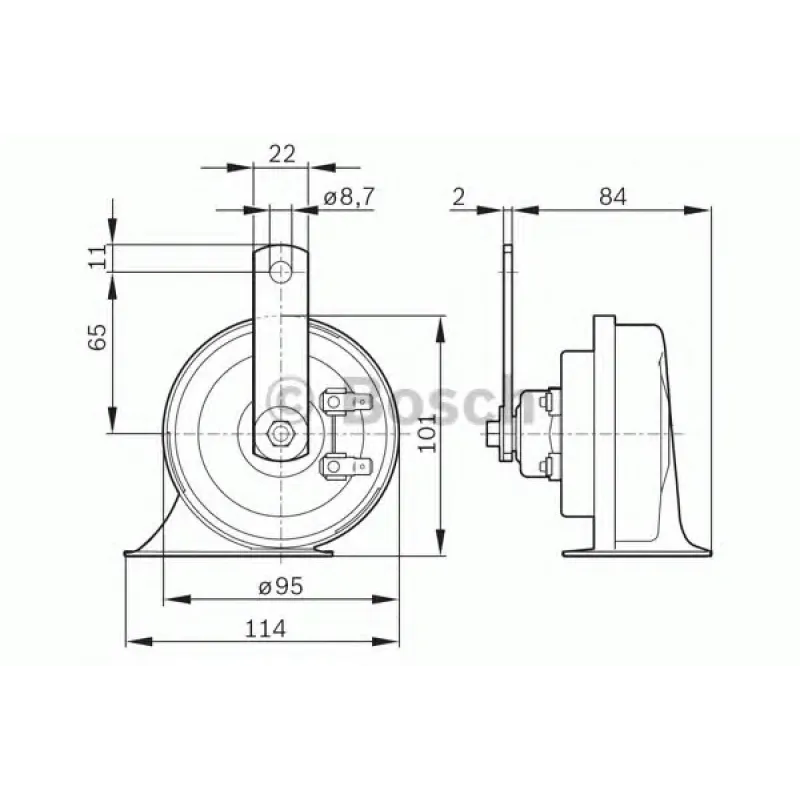 Звуковий сигнал Audi 80/100/A6/A8/MB E-class (W211)/VW Amarok/Caddy/Golf/Passat (500Hz)