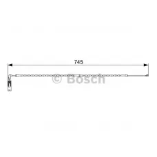 Датчик зносу гальмівних колодок (передніх) BMW X3 (E83) 03-08 (L=740mm)