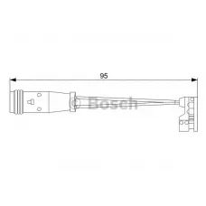 Датчик зношування гальмівних колодок MB Sprinter/VW Crafter 06- (L=95mm)