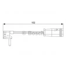 Датчик зносу гальмівних колодок (передніх) MB E-class (W211/S211) 02-09 (L=102mm) (1шт.)