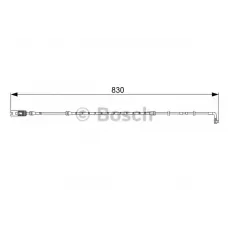 Датчик зносу гальмівних колодок (передніх) BMW 7 (E65/E66/E67) 730-760i 01-09 (L=830mm)