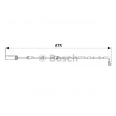 Датчик зносу гальмівних колодок (передніх) BMW 3 (E90/E92/E93) 07-13 (L=675mm)