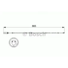 Датчик зносу гальмівних колодок (передніх) BMW 3 (E90/E91/E92)/ X1 (E84) 05-15 (L=865mm)