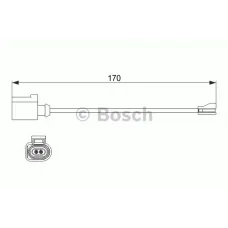 Датчик зносу гальмівних колодок (передніх) VW Passat 14-/ Audi A3 13- (L=170mm)