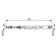 Шланг гальмівний (передній) BMW 3 (F30/F80)/4 (F36/F33/F83) 11-