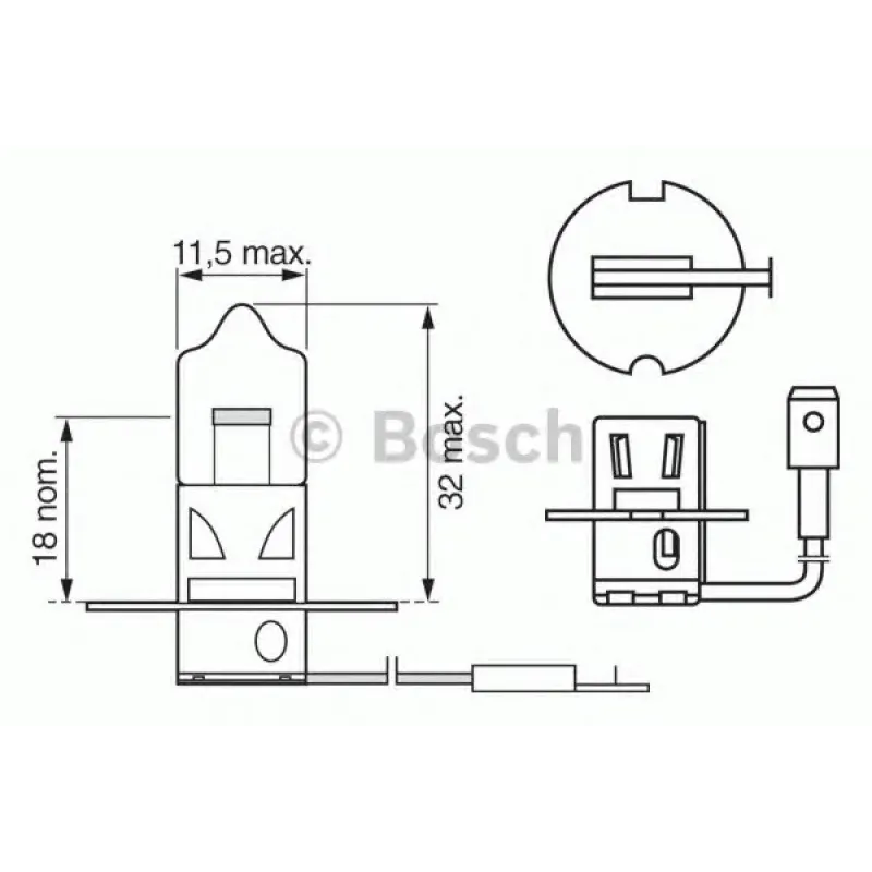Автолампа H3 12V 55W PK22s Pure Light