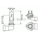 Автолампа HB3 12V 60W P20d Pure Light