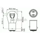 Автолампа P21/5W 12V 21/5W BAY15d Pure Light