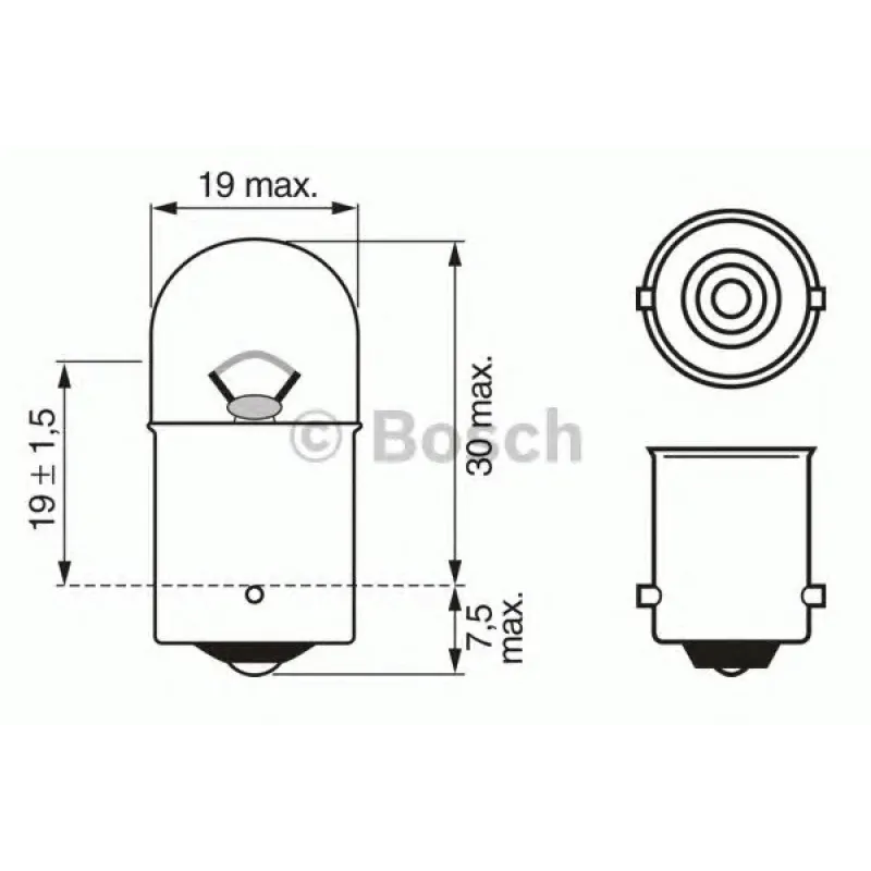 Автолампа R5W 12V 5W BA15s Pure Light