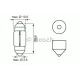 Автолампа 12V 10W SV8.5-8 Pure Light