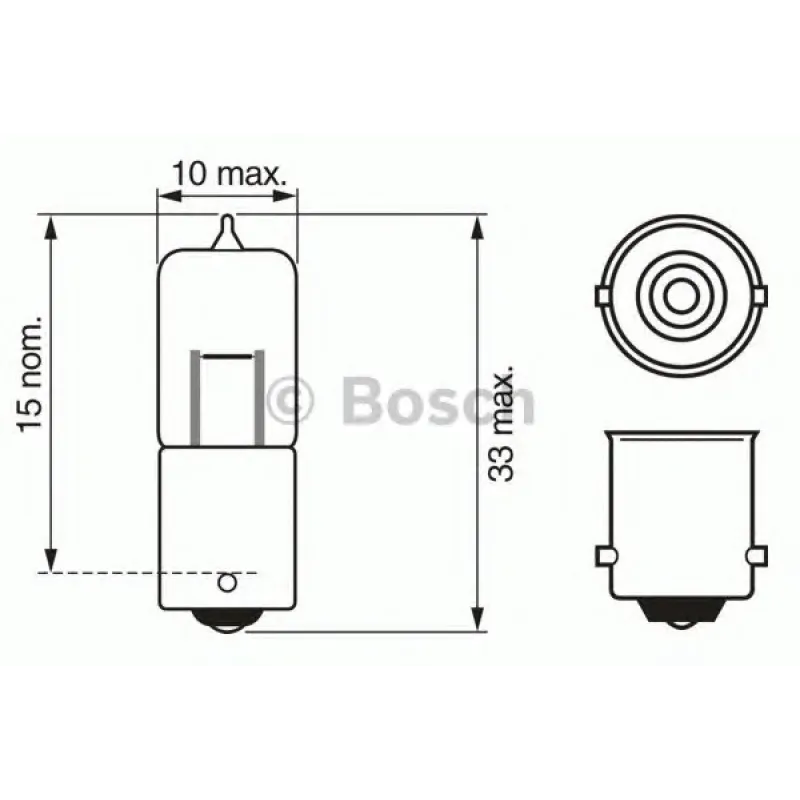 Автолампа H10W 12V 10W BA9s Pure Light