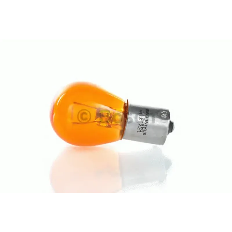 Автолампа P21W 12V 21W BA15S Pure Light (жовта)