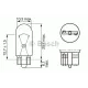 Автолампа WY5W 12V 5W W2.1x9.5d Pure Light (без цоколя, жовта)