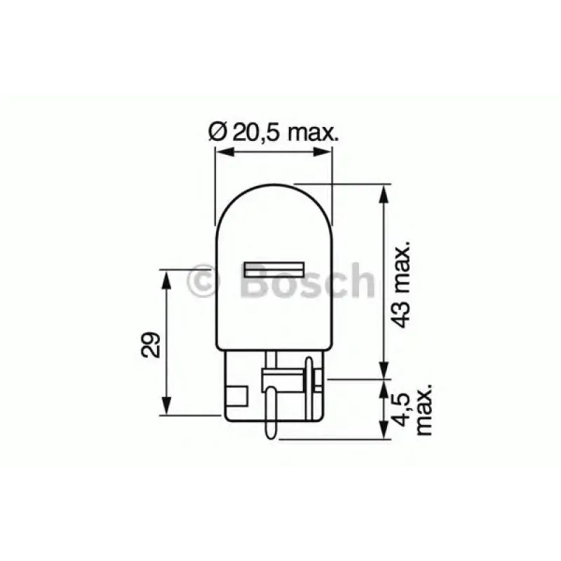 Автолампа W21W 12V 21W W3x16d Pure Light WS