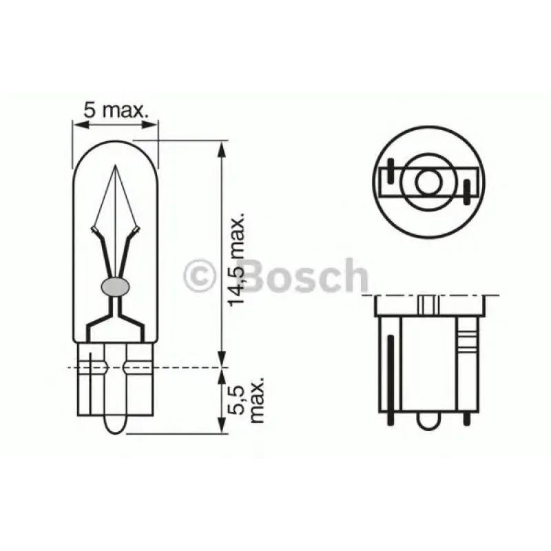 Автолампа 24V 1.2W W2x4.6d Trucklight