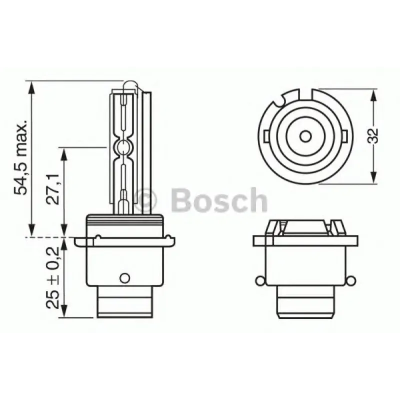 Автолампа D2R 85V 35W P32d-3