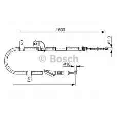 Трос ручника Subaru Forester/Impreza 97-09 (1603mm)