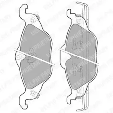 Колодки гальмівні (передні) Opel Astra G/Zafira A 94-09 (Continental)