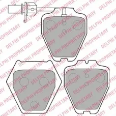 Колодки гальмівні (передні) Audi A4 97-01/A6 97-05/VW Passat B5 00-05 (Trw) (+датчики)