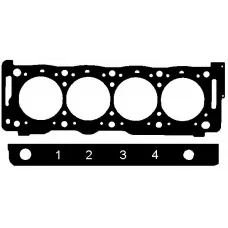 Прокладка ГБЦ Citroen Xantia/Peugeot 406/605/806 2.1 TD 89-99 (1.72mm) (3 меток)