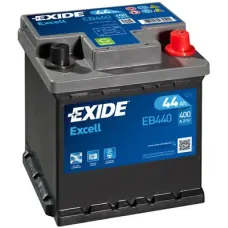 Акумуляторная батарея 44Ah/400A (175x175x190/+R/B13) Excell