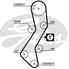 Ремінь ГРМ Ford Escort/Fiesta/Mondeo 1.8D -98 (2 шт.) (20x116z)