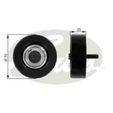 Ролик генератора Ford Focus 1.8Di/TDCi 92-08 (паразитный) (70x25)