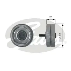 Ролик генератора VW LT 2.8TDI 116KW (паразитний) (70x26)