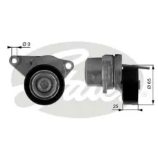 Натяжник ременя генератора Citroen C2/C3/C4/Peugeot 207/307 1.1-1.6 00-