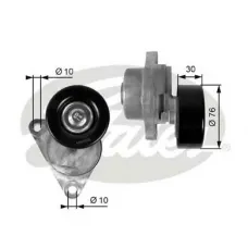 Натяжник ременя генератора Chevrolet Aveo/Daewoo Lanos 1.2-1.6 97- (76x29.5)