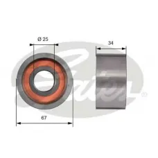 Ролик ГРМ Fiat Ducato 2.5D 86-02/2.8JTD 00-/Iveco/Boxer/Jumper/Movano/Master (паразитний)