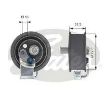 Ролик ГРМ VW Passat 1.8/T 96-00 (натяжний) (72х32.4)