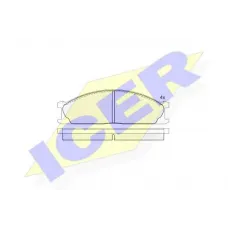Колодки гальмівні (передні) Nissan Pathfinder 86-95/NP300 08-/Pick Up 92-98/Terrano 87-02