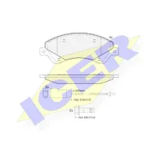 Колодки гальмівні (передні) Ford Transit 06-14/Transit Connect 06-13 (+датчики)