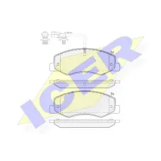 Колодки гальмівні (задні) Renault Master III/Opel Movano B/Nissan NV400 10- (+датчик)(спарка)