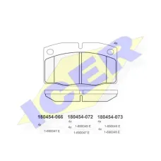 Колодки гальмівні (передні) Opel Ascona B/C 75-88/Corsa A/Omega A/Vectra A 83-95/Kadett D/E 79-93