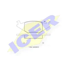 Колодки гальмівні (передні) Seat Cordoba/Ibiza 94-02/VW Golf/Jetta/Polo 81-94/Passat B1/B2 79-88