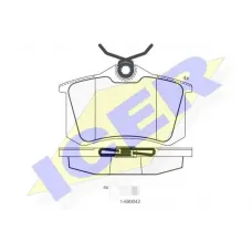 Колодки гальмівні (задні) Citroen C3-C8/Skoda Octavia 01-/Renault Megane 08-/VW Golf 91-14/Polo 96-