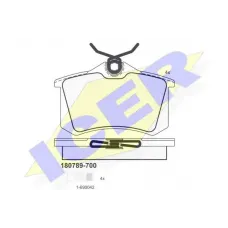 Колодки гальмівні (задні) Audi A4/A6/Skoda SuperB 01-09/Renault Clio 05-14/VW Golf/Passat 84-02