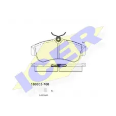 Колодки гальмівні (передні) Nissan Primera 90-02/Almera 00-06