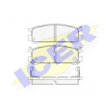 Колодки гальмівні (задні) Subaru Impreza/Legacy 89-03