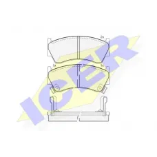 Колодки гальмівні (передні) Nissan Almera 95-01/Sunny 97-00