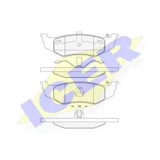 Колодки гальмівні (задні) Chrysler 300M 98-04/Neon 94-06/Cruiser 00-10/Voyager/Dodge Avenger 95-01