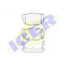 Колодки гальмівні (задні) Hyundai Elantra 00-06/Coupe 96-09/Kia Cerato 04-/Nissan Maxima 88-94