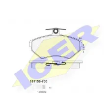 Колодки гальмівні (передні) Seat Cordoba/Ibiza/VW Caddy/Golf/Polo 91-04/Passat B3/B4 88-97