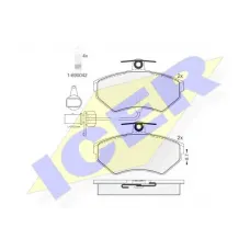 Колодки гальмівні (передні) Audi A4 94-08/Seat Exeo 08-13/VW Passat B5 96-00 (+датчики)