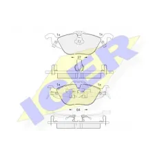 Колодки гальмівні (передні) Opel Astra G 98-09/Chevrolet Corsa 94-02
